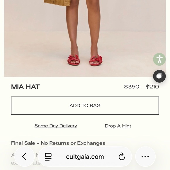 ๐Cult Gaia woven hat - Picture 8 of 8